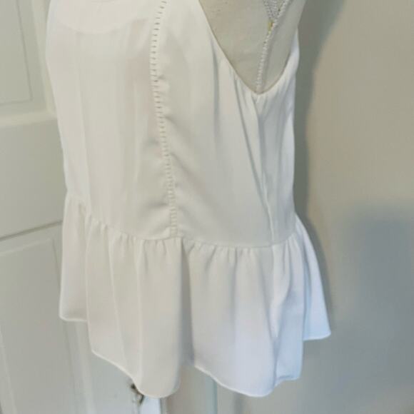 Calvin Klein White Peplum Blouse - Picture 2 of 6